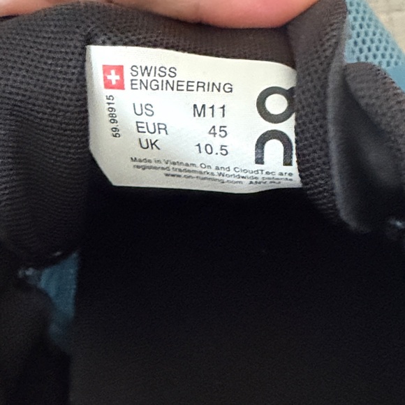 On Running Men's Teal and Black Athletic Shoes - Picture 5 of 5